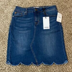 NWT Hudson jean skirt